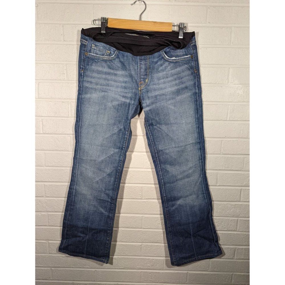 Citizens of Humanity Jeans Women 31 Denim Belly Panel Straight Leg Maternity‎